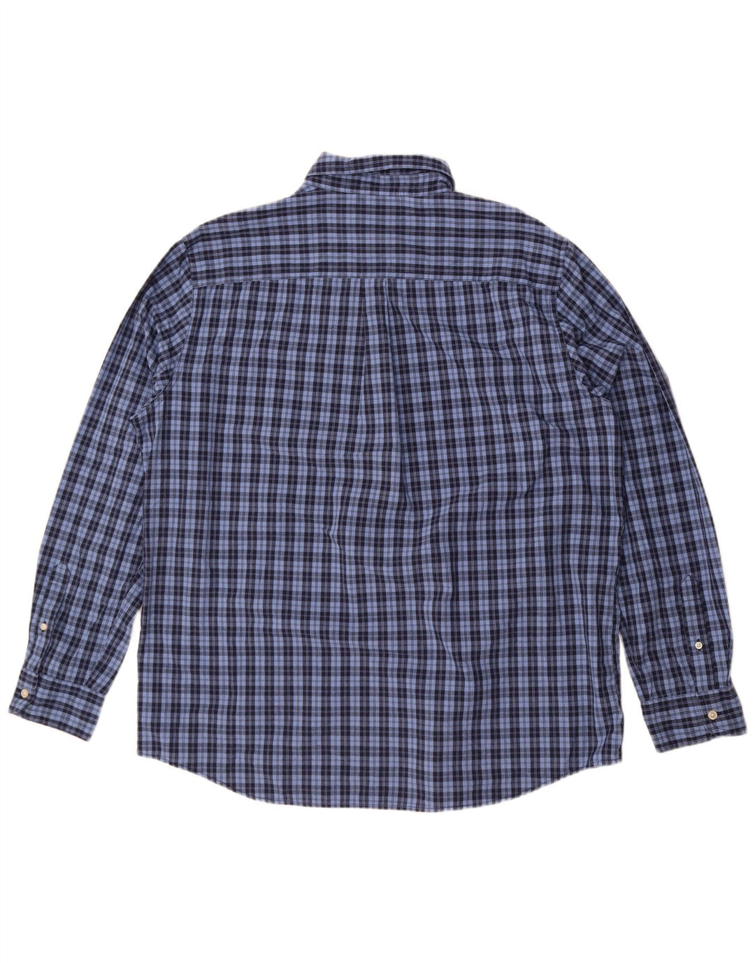 Chaps Camicia da uomo in flanella XL in cotone a quadri blu