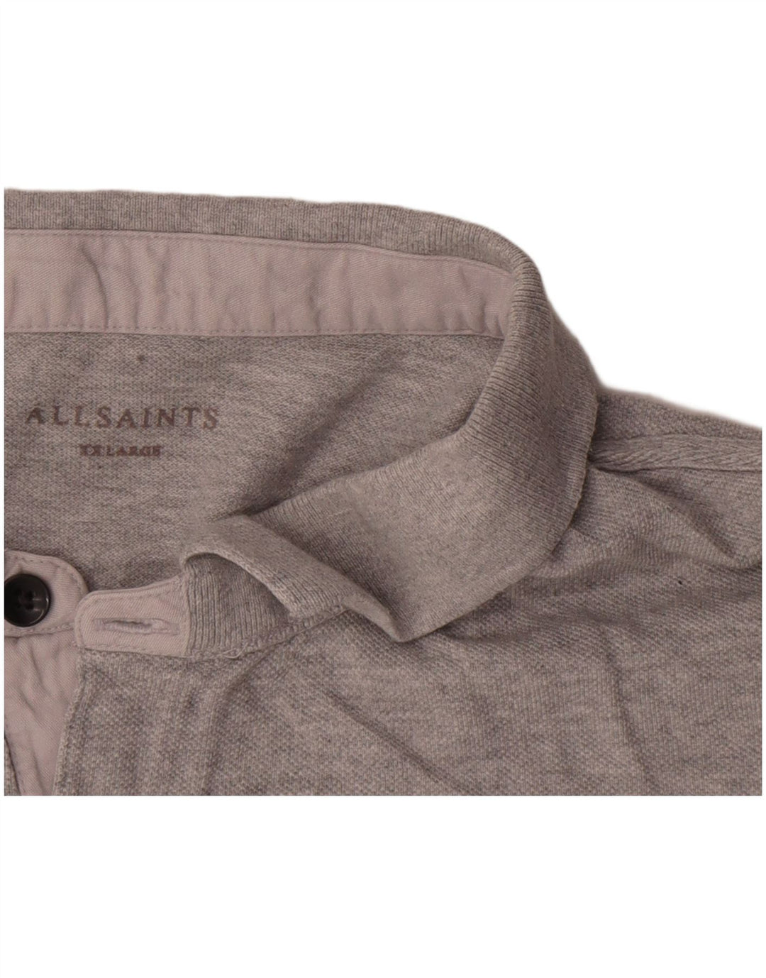 Polo da uomo All Saints 2XL in cotone grigio