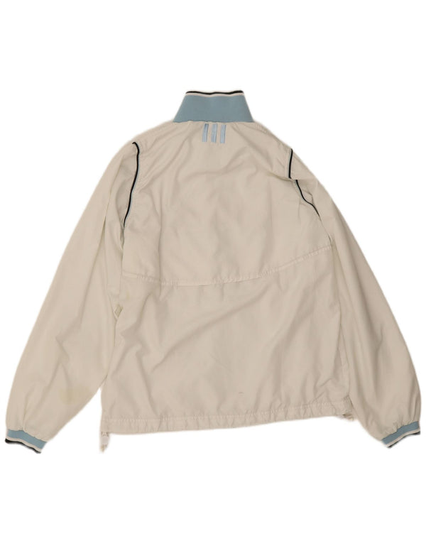 Giacca da ginnastica Adidas Climashell da donna UK 12 media bianca