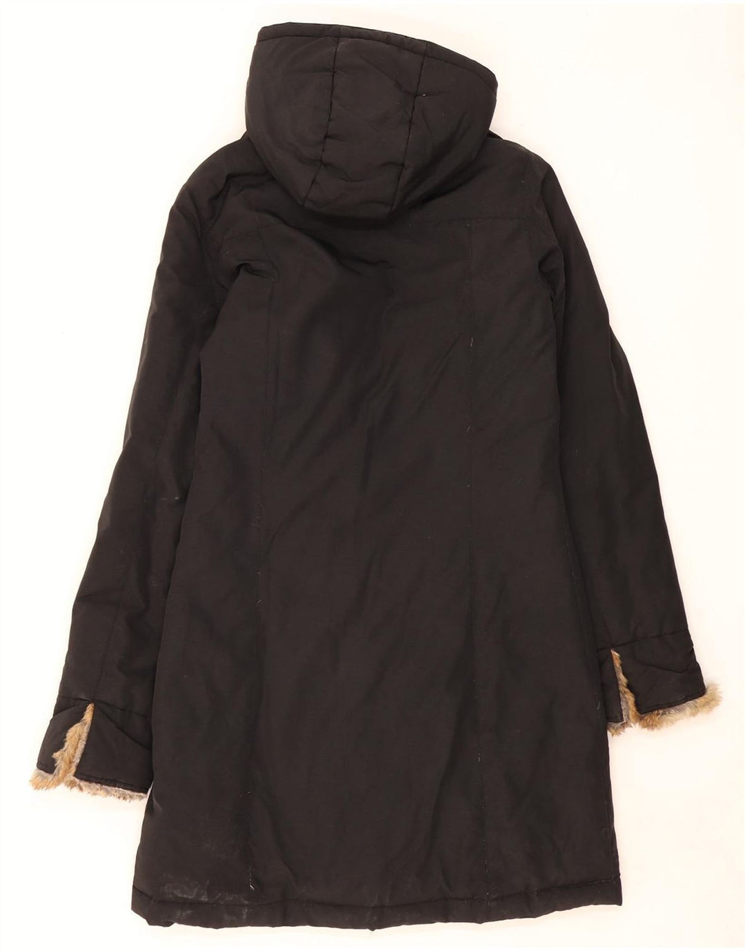 Cappotto imbottito con cappuccio da uomo Woolrich UK 36 piccolo cotone nero