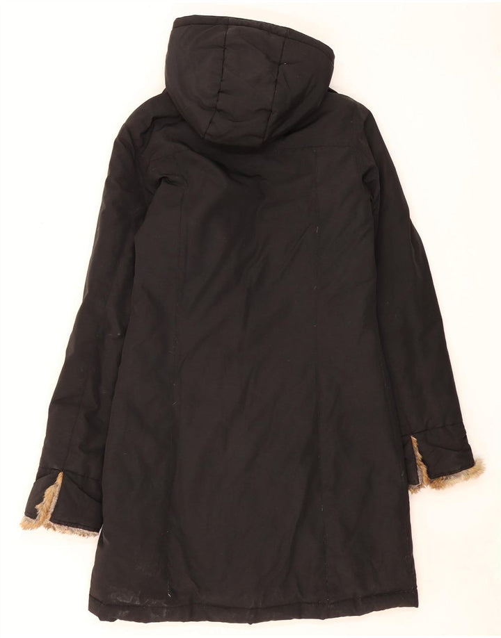 Cappotto imbottito con cappuccio da uomo Woolrich UK 36 piccolo cotone nero