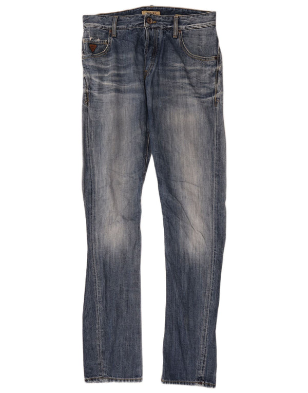 Jeans slim da uomo Guess W30 L34 cotone blu