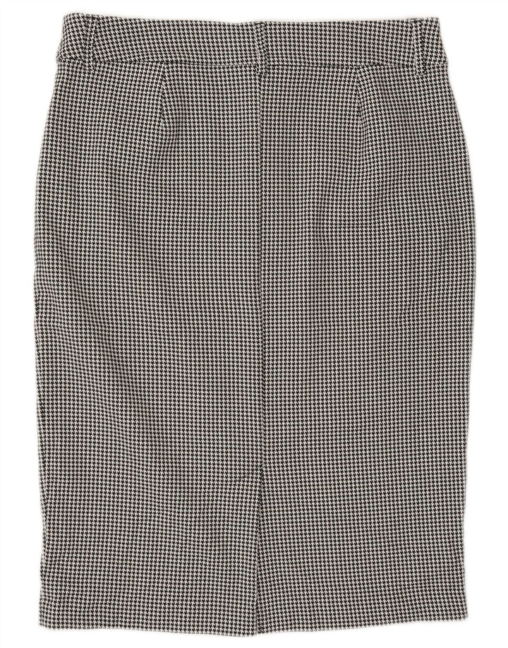 Gonna a tubino da donna Marks & Spencer UK 16 grande W32 pied de poule grigio