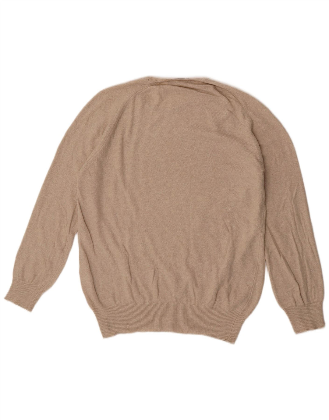 Maglione Zara da uomo girocollo in viscosa beige medio