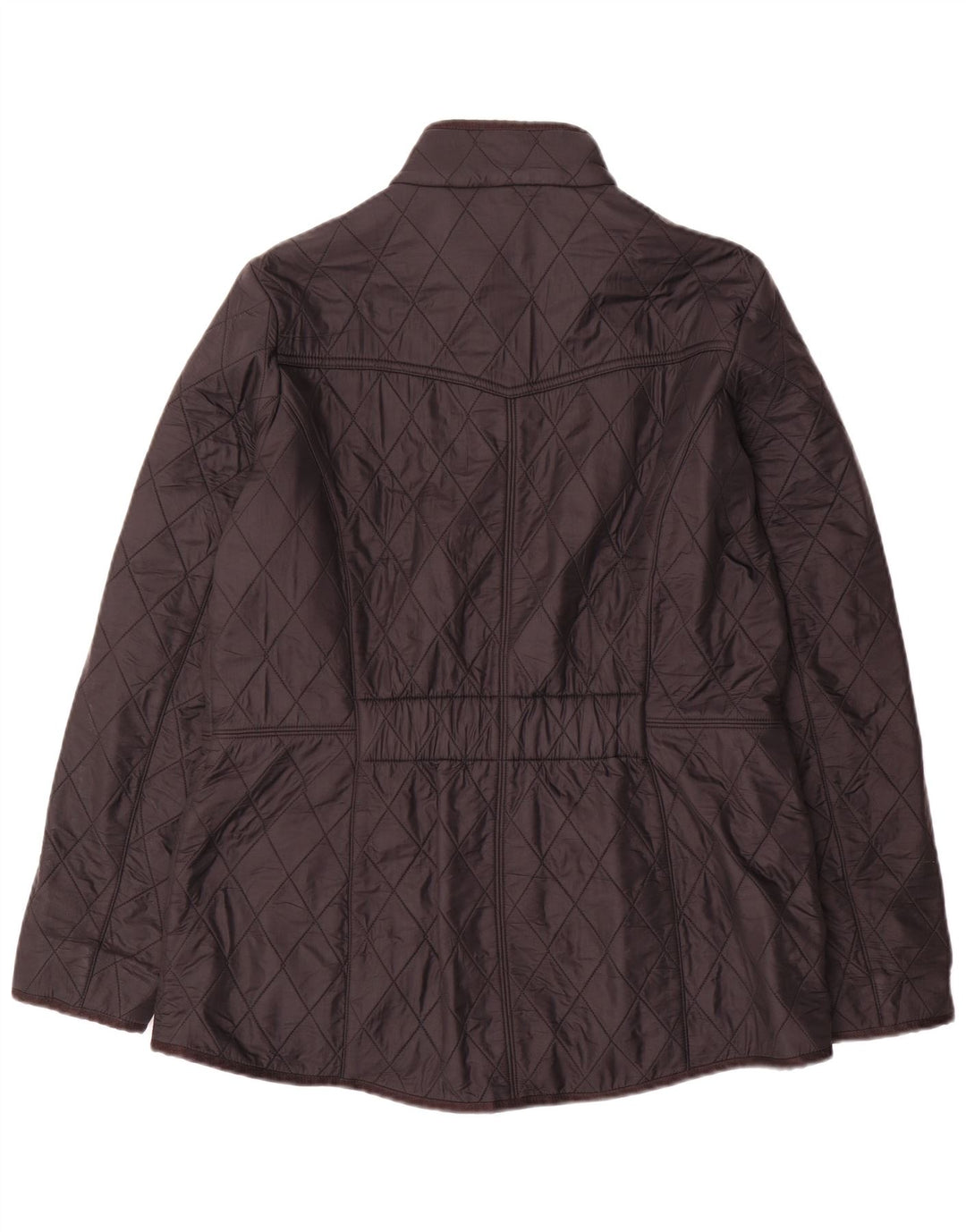Giacca trapuntata da donna Barbour UK 16 grande nera in poliammide