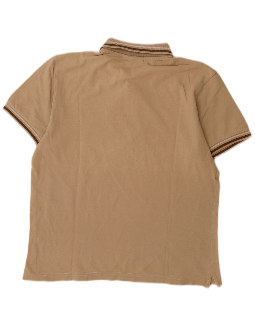 Polo Uomo Diadora Cotone Rigato Beige Medio