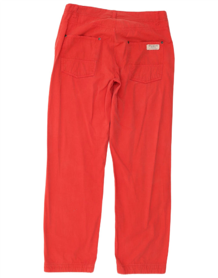 Pantaloni chino dritti da uomo Woolrich W31 L29 cotone rosso