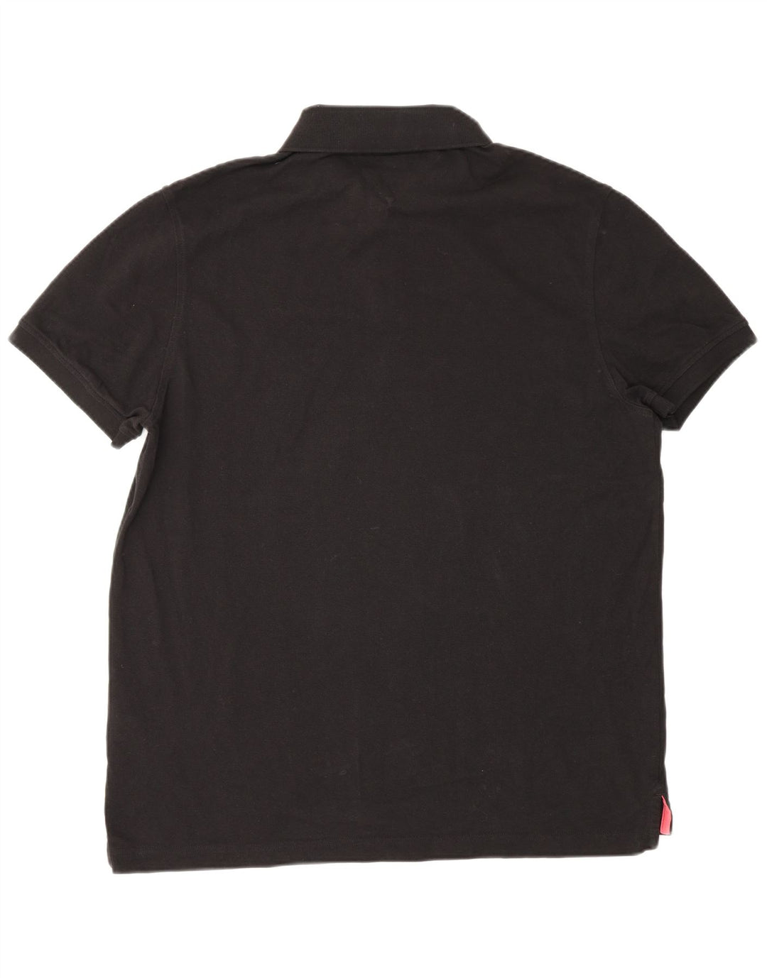 Polo da uomo vestibilità regolare Tommy Hilfiger grande cotone nero