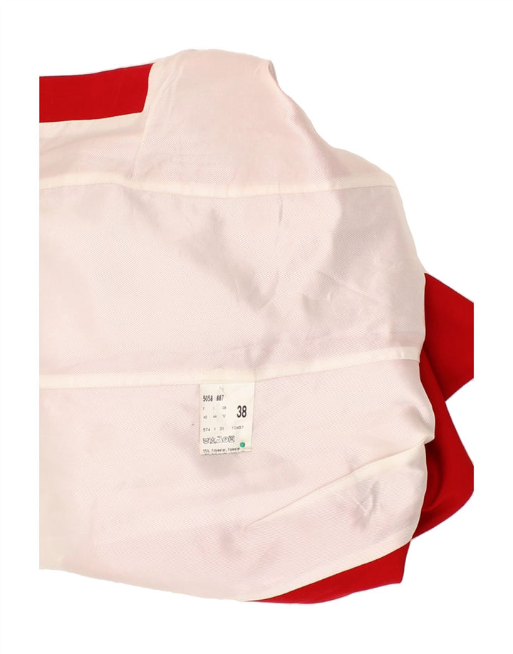 BETTY BARCLAY Womens 1 Button Blazer Jacket UK 12 Medium  Red Polyester Vintage Betty Barclay and Second-Hand Betty Barclay from Messina Hembry 