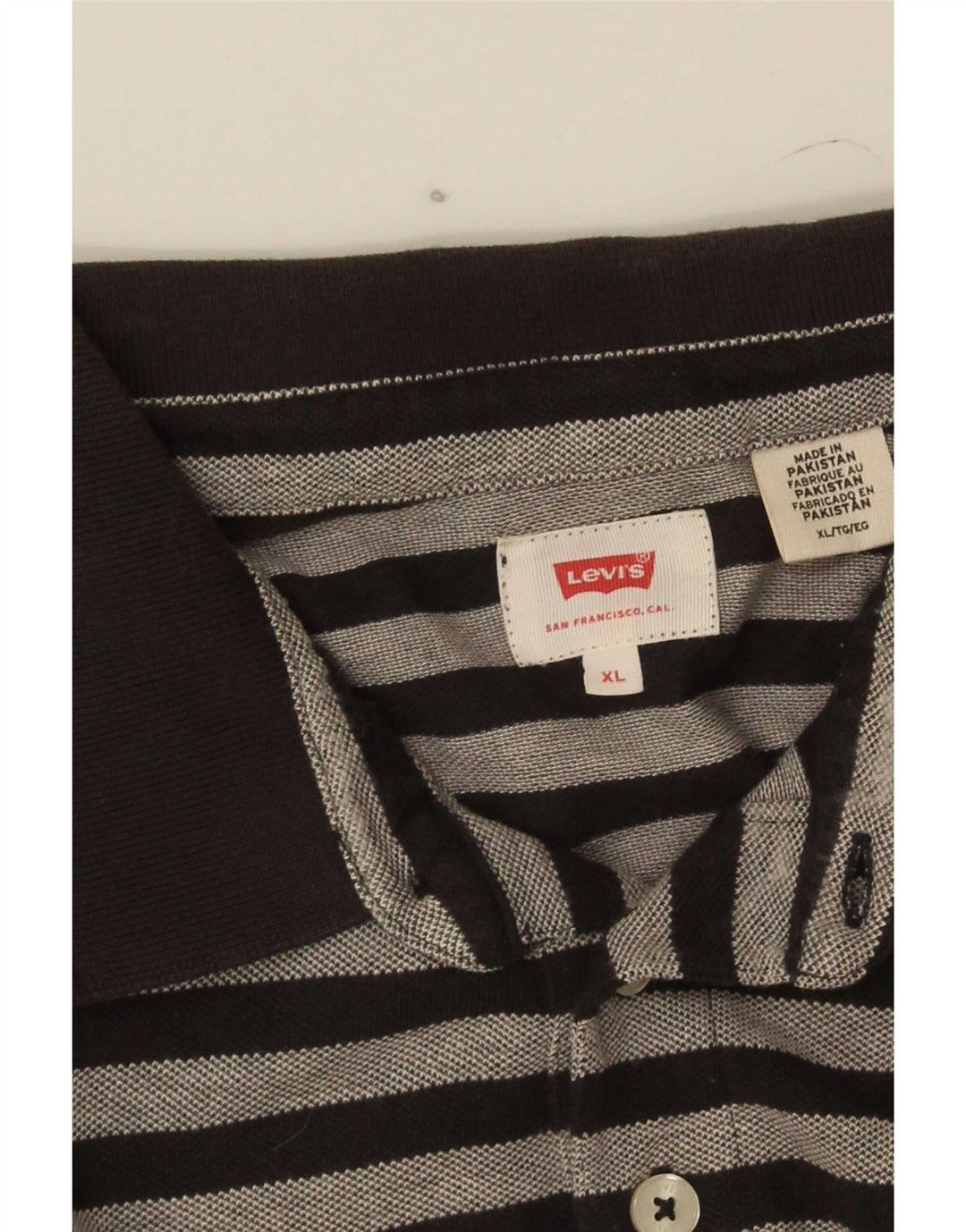Polo Levi's da uomo XL a righe nere