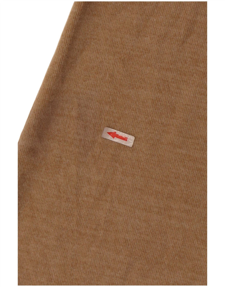 Abito a trapezio da donna Zara UK 8 piccolo in cotone beige