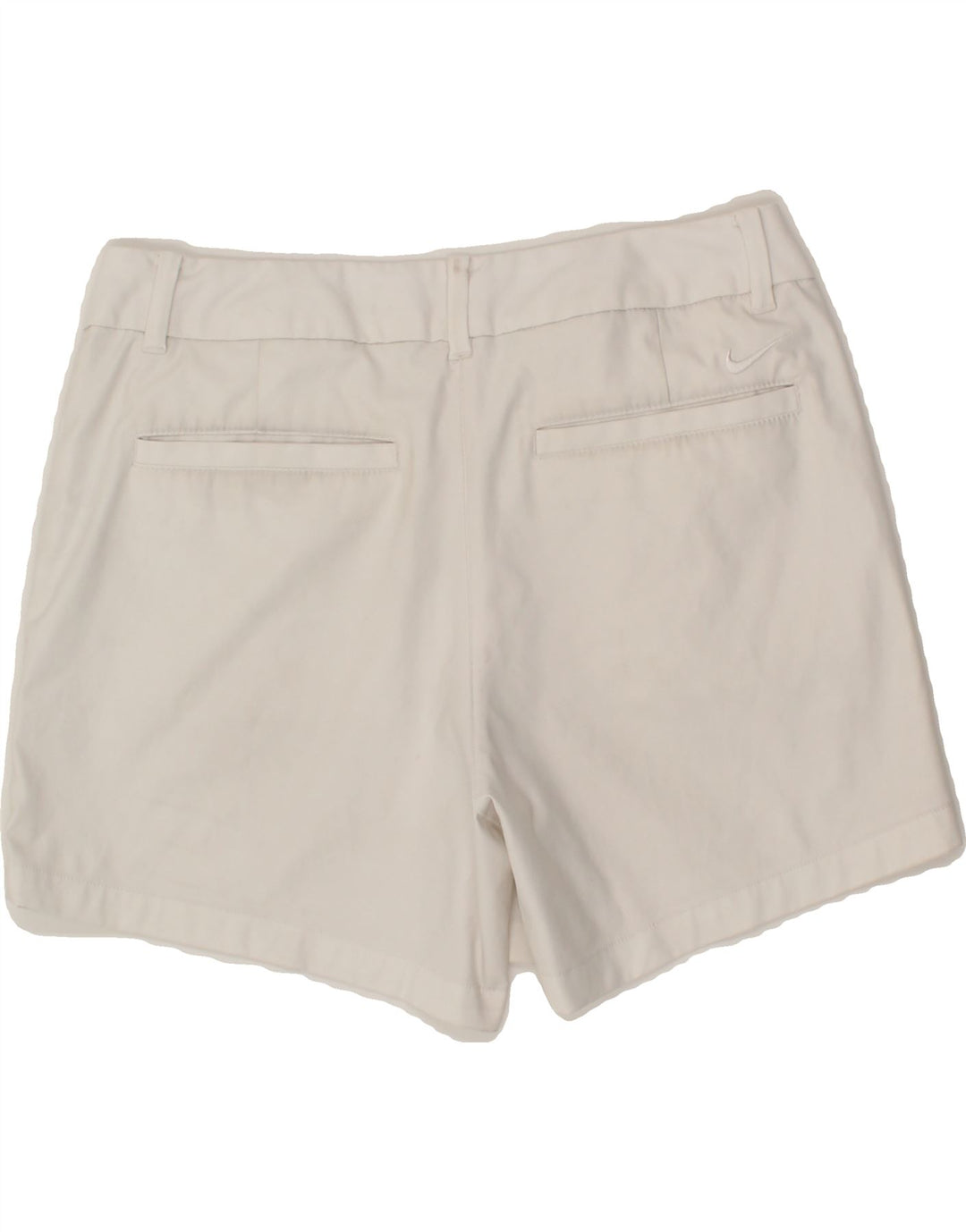 NIKE Womens Dri Fit Chino Shorts UK 8 Small W27 White Polyester Vintage Nike and Second-Hand Nike from Messina Hembry 