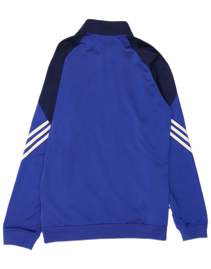 ADIDAS Mens Tracksuit Top Jacket Medium Blue Colourblock Polyester