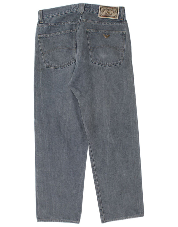 Jeans dritti da uomo Armani W33 L27 cotone blu