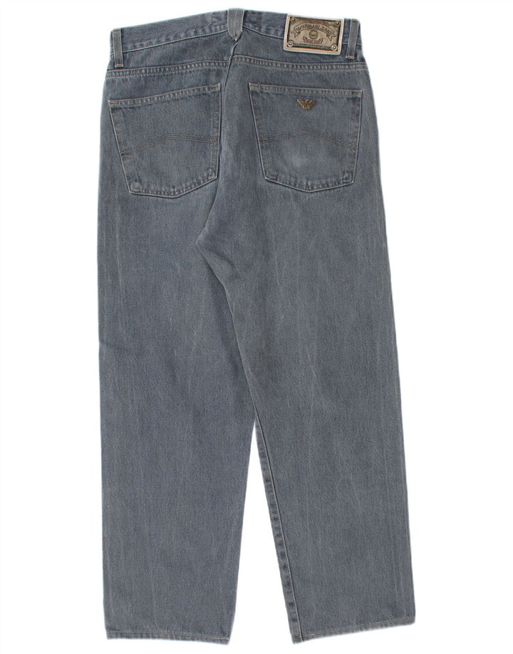 Jeans dritti da uomo Armani W33 L27 cotone blu