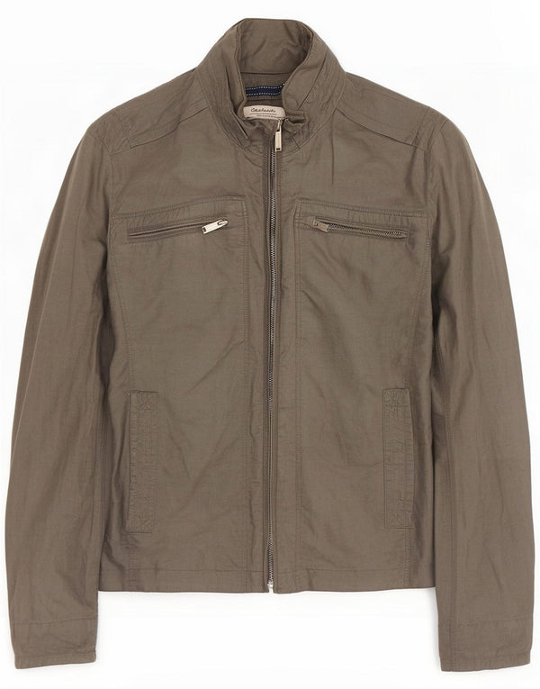 Giacca da uomo con cappuccio Fordocks UK 40 Large Grey Linen
