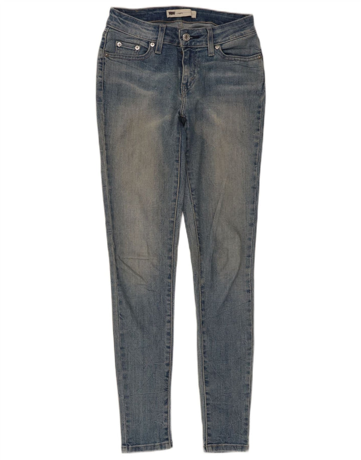 Jeans skinny legging da donna LEVI'S W26 L30 cotone blu