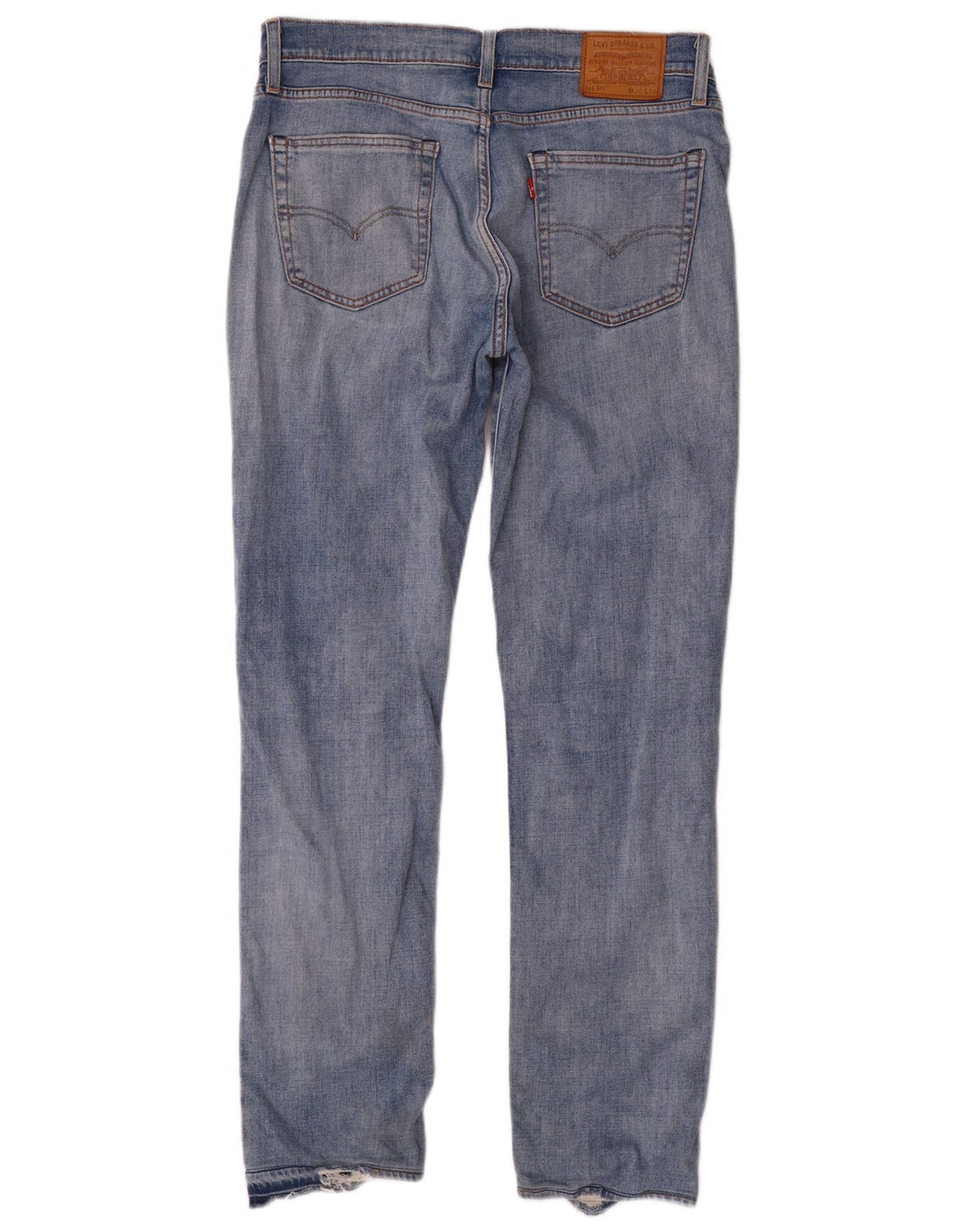 Jeans slim invecchiati da uomo Levi's W34 L32 in cotone blu