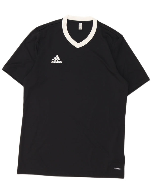 Maglietta Adidas Aeroready da uomo, grande, in poliestere nero
