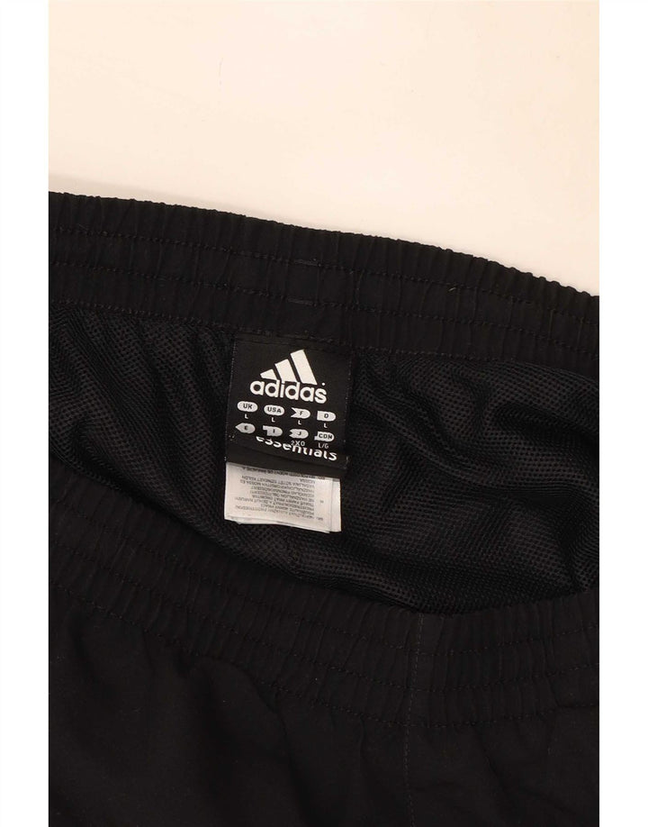 Pantaloncini sportivi Adidas Climalite da uomo grandi in poliestere nero