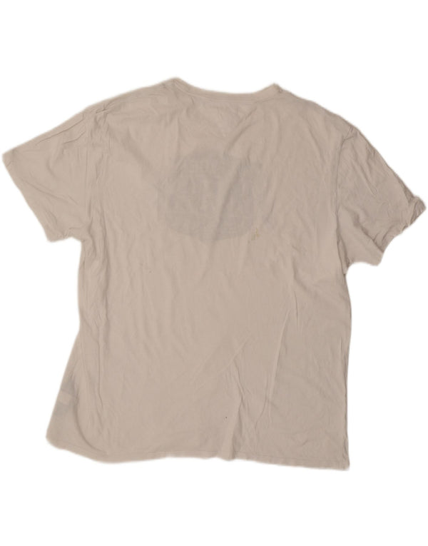 T-shirt grafica da uomo Tommy Hilfiger Top 2XL cotone bianco