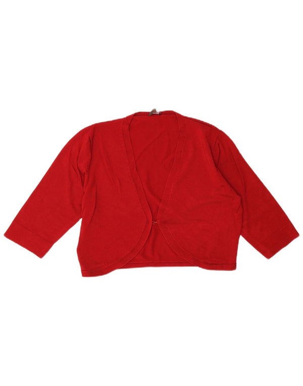 Maglione cardigan corto da donna con maniche a 3/4 Phase Eight UK 14 Rosso medio