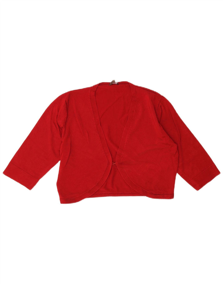 Maglione cardigan corto da donna con maniche a 3/4 Phase Eight UK 14 Rosso medio