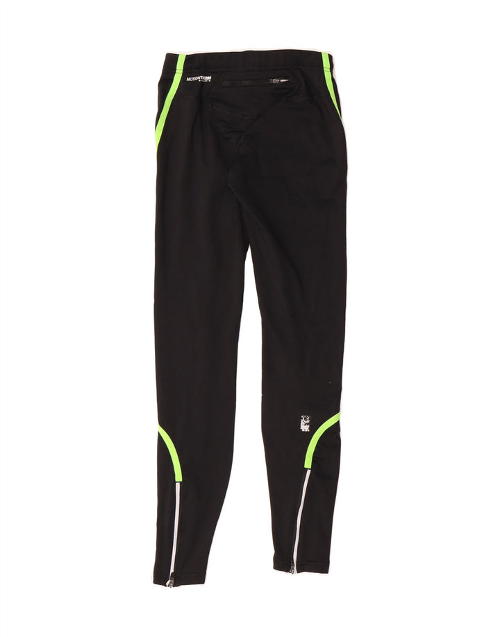ASICS Womens Leggings UK 4 XS Black Polyester Vintage Asics and Second-Hand Asics from Messina Hembry 