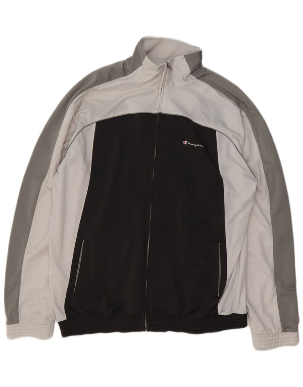 Giacca da tuta da uomo Champion 2XL Poliestere color block nero