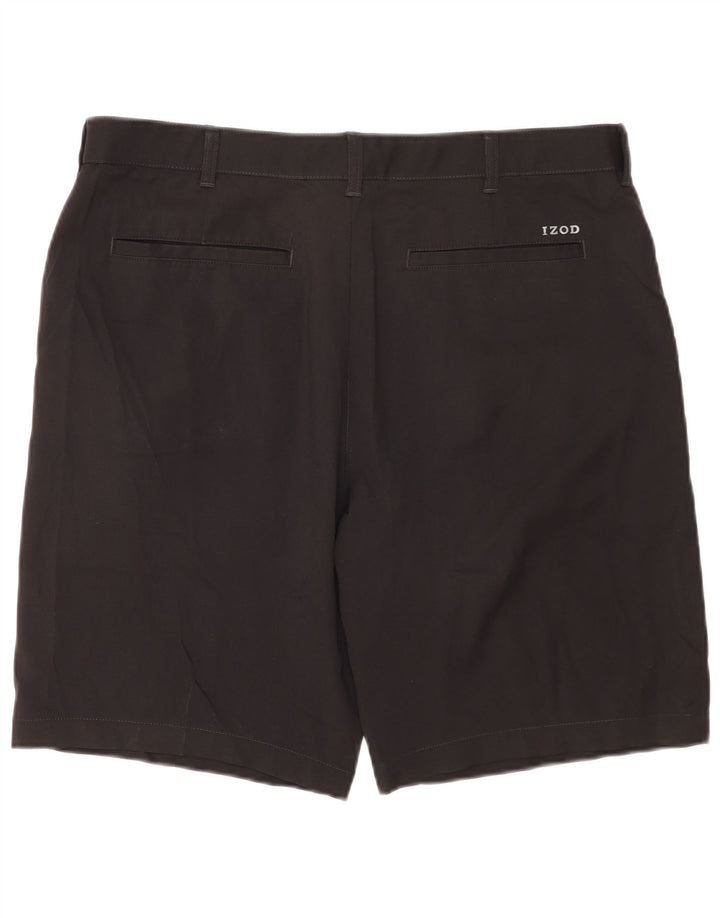 Pantaloncini chino da uomo Izod W36 grandi in poliestere nero