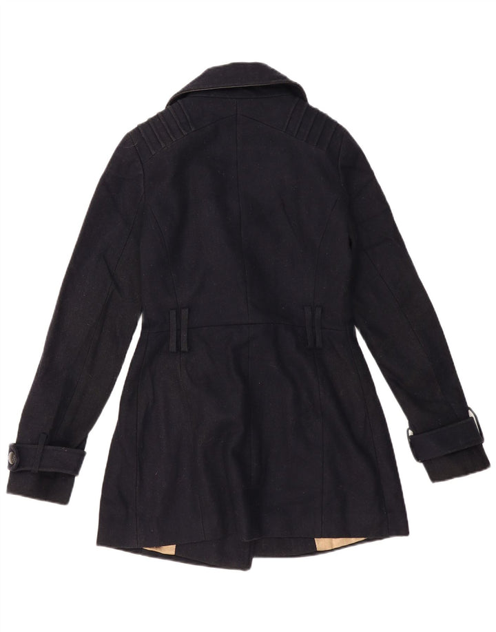 TOPSHOP Caban da donna UK 6 XS Lana blu navy