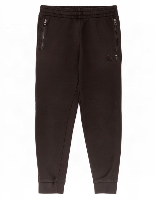 Pantaloni da tuta da uomo Emporio Armani Joggers medio cotone nero