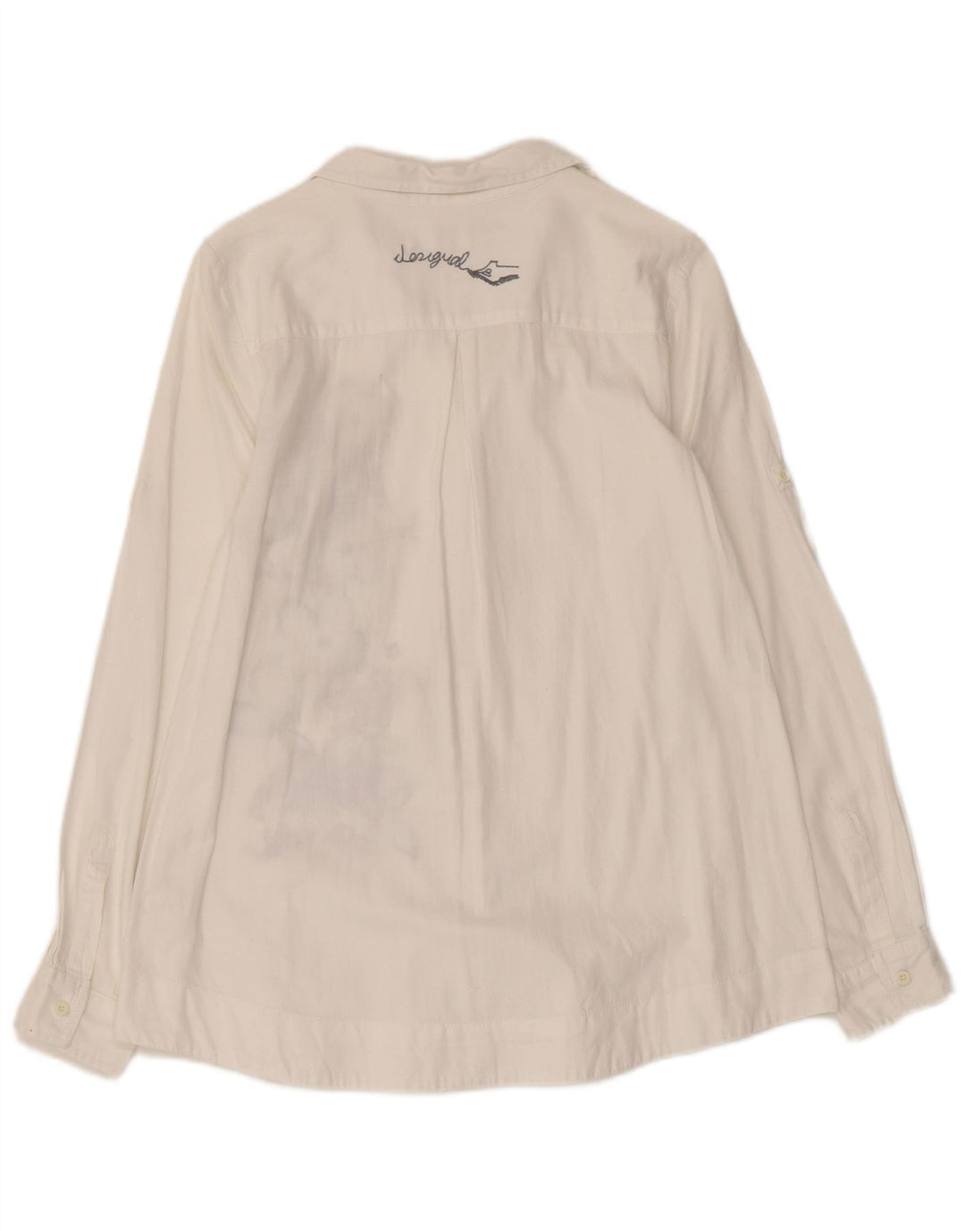 Camicia grafica da donna DESIGUAL UK 10 piccolo cotone floreale bianco