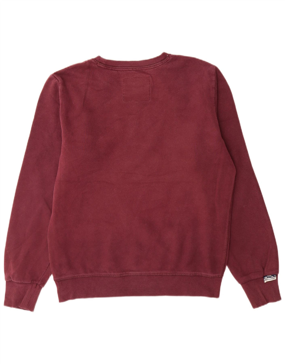 Felpa grafica da uomo Superdry, maglione grande, cotone marrone