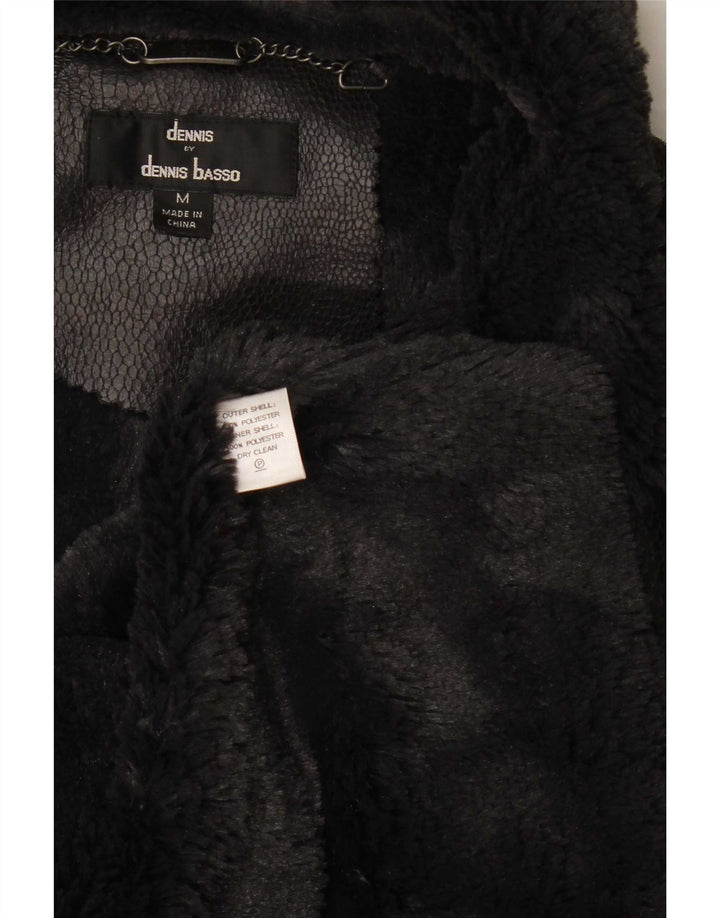 Dennis Basso Giacca Sherpa in ecopelle da donna UK 14 Medium Nero Poliestere
