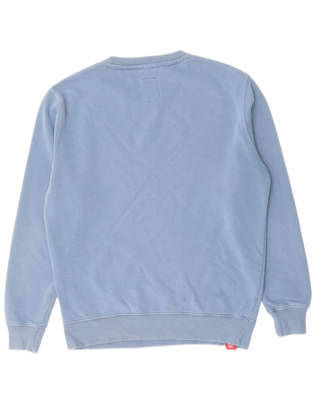 Felpa grafica da uomo Alpha Industries in cotone blu medio
