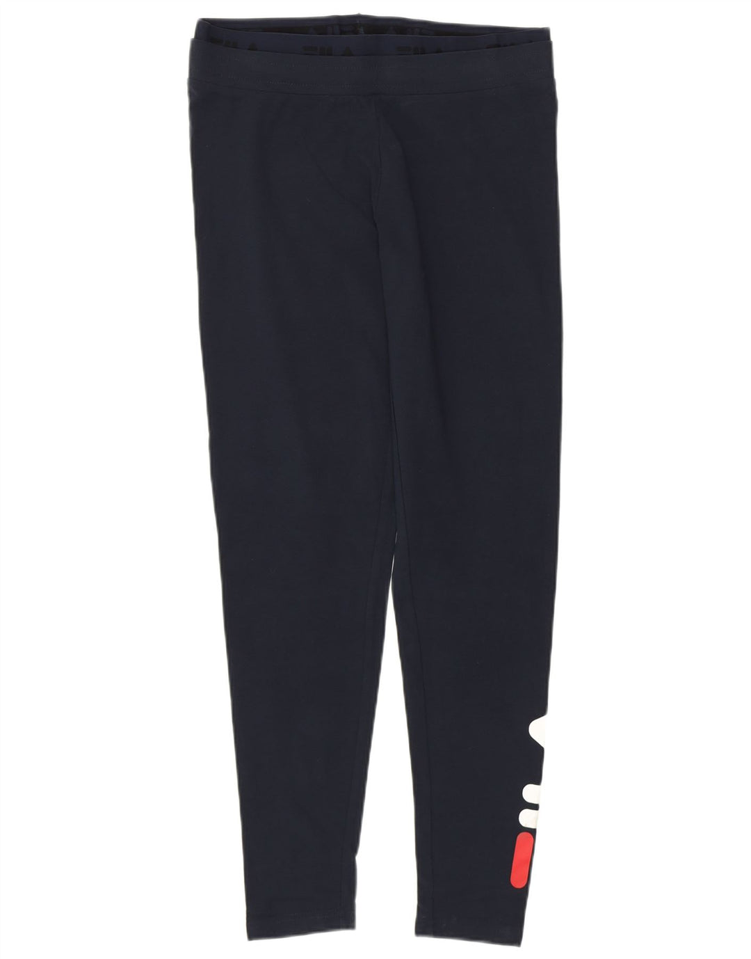 Leggings grafici da donna Fila UK 14 grande cotone blu navy