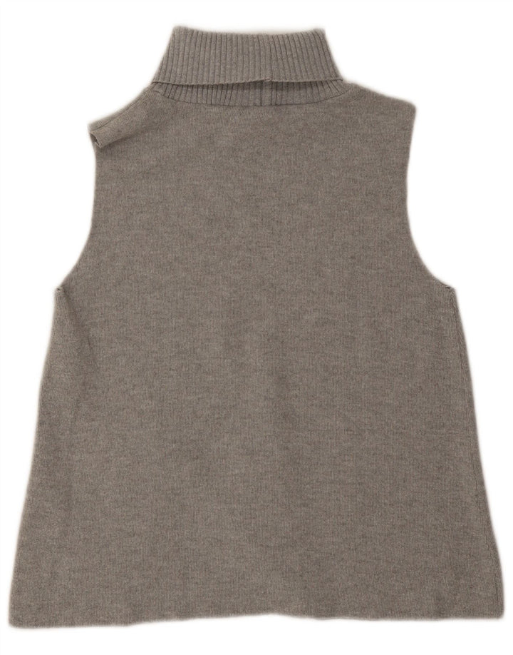 Canotta Zara da donna con collo alto UK 14 Poliestere grigio medio