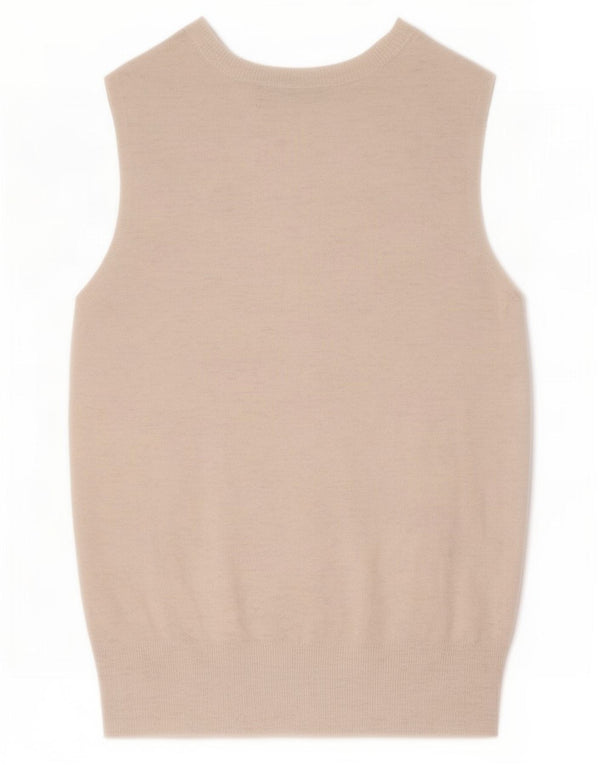Canotta canotta da donna Zara UK 12 media bianca screziata