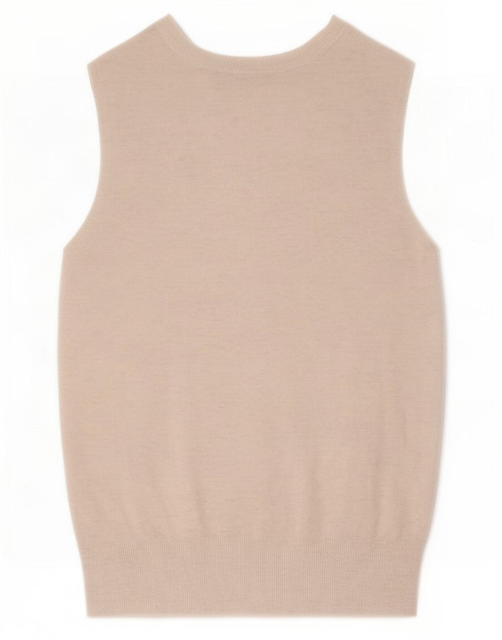 Canotta canotta da donna Zara UK 12 media bianca screziata