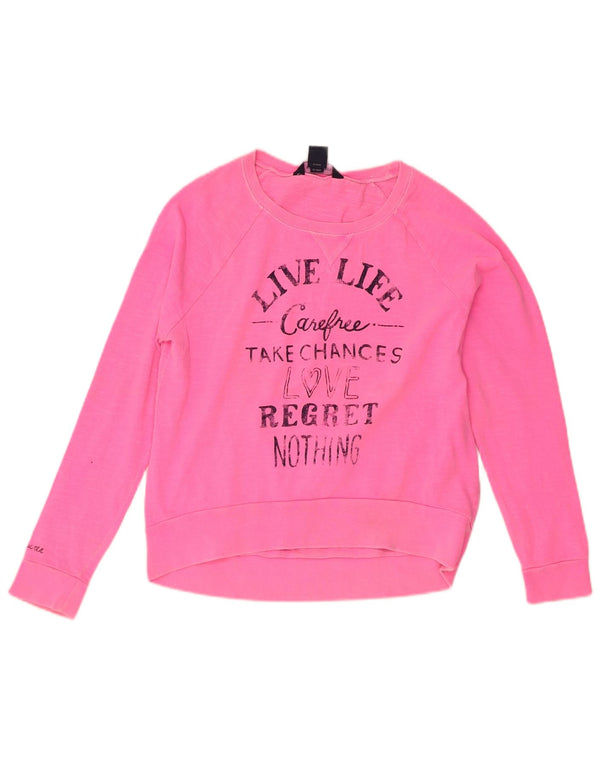 Felpa grafica per ragazze Ralph Lauren, 13-14 anni, grande in cotone rosa