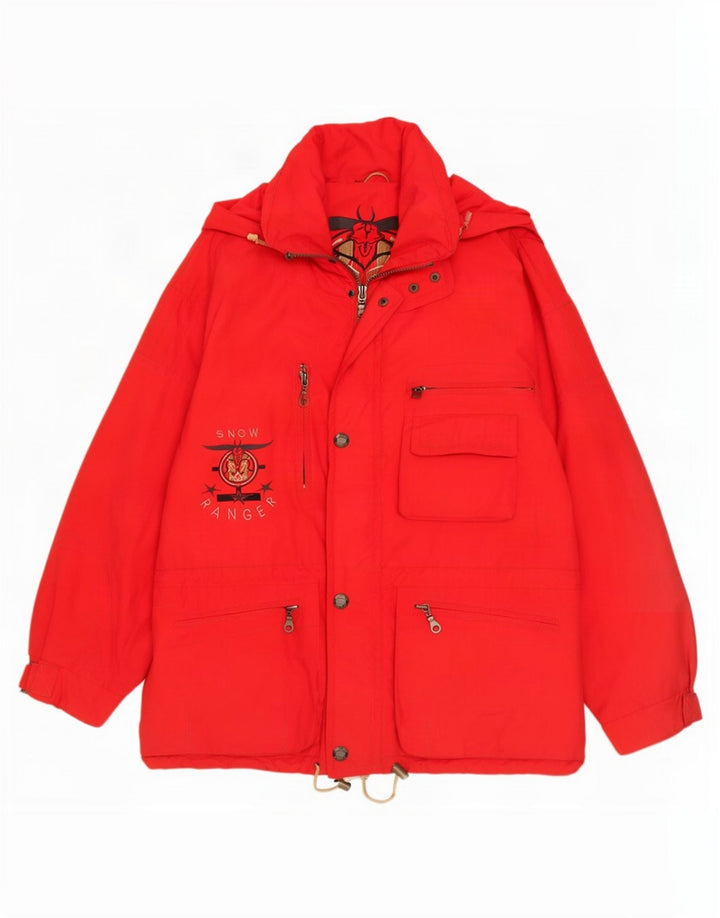 Giacca vintage da uomo IT 54 2XL Rossa in poliammide
