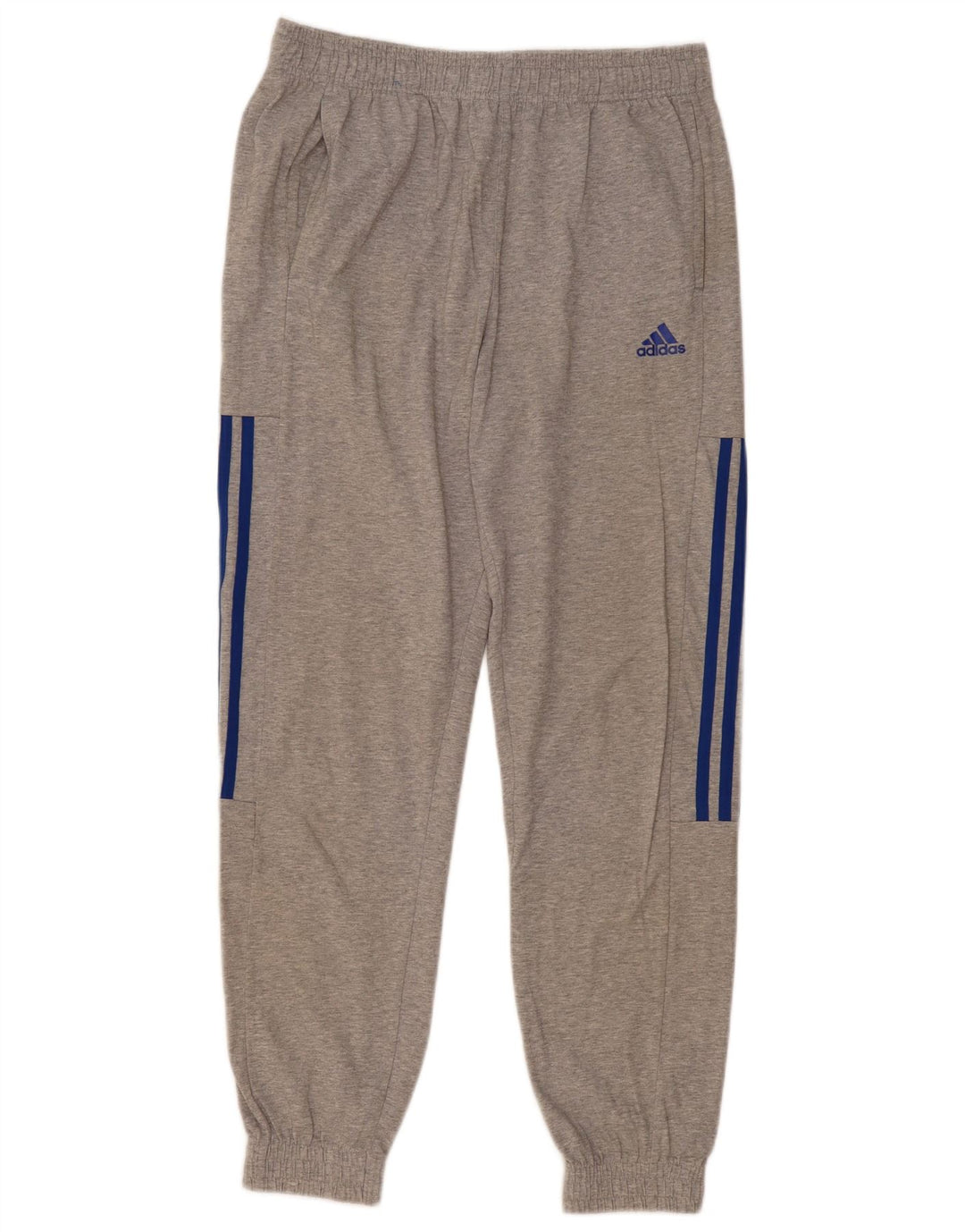 Pantaloni da tuta da uomo Adidas Joggers in cotone chiazzato grigio medio
