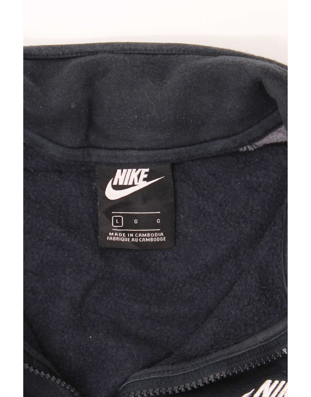 Giacca da tuta da uomo Nike Large in cotone color block blu navy
