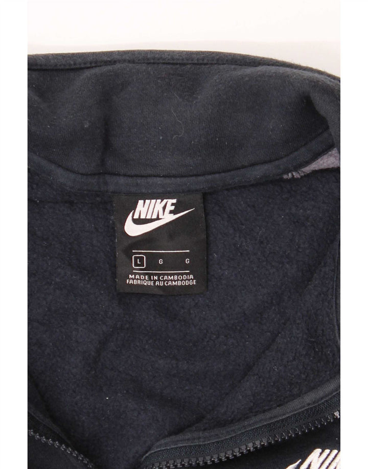 Giacca da tuta da uomo Nike Large in cotone color block blu navy