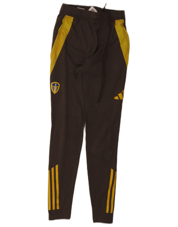Pantaloni da tuta grafica Adidas da uomo Leeds United FC XS colore grigio