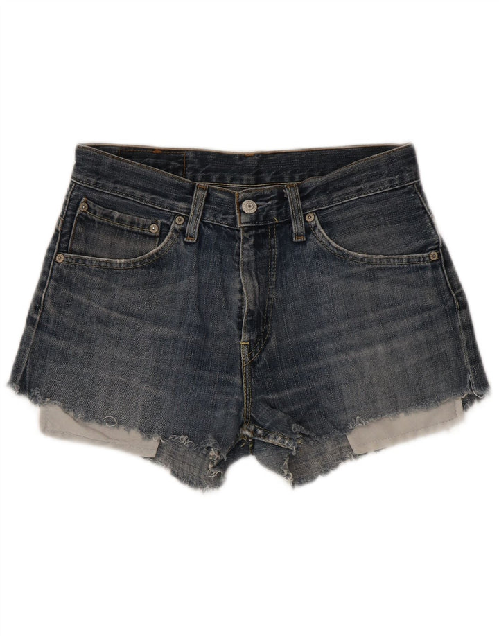 Pantaloncini di jeans Levi's 507 da donna W29 cotone blu medio