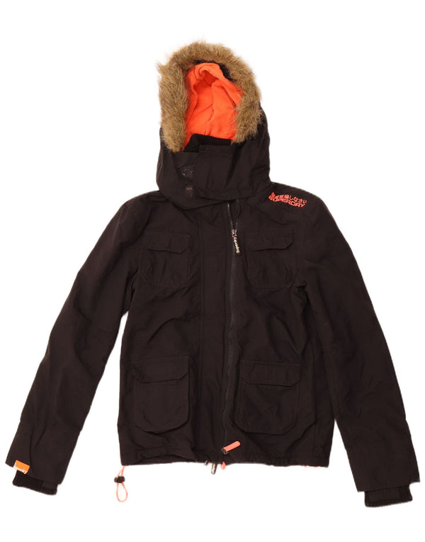 Giacca a vento da donna The Windcheater SUPERDRY UK 10 piccola nera