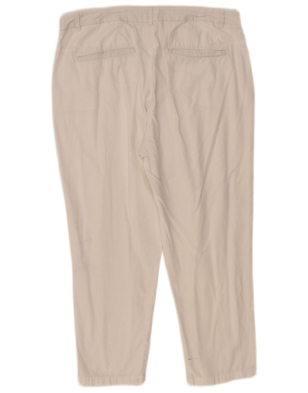 Pantaloni corti con pegged da donna Marks & Spencer UK 14 Large W36 L24 Bianco
