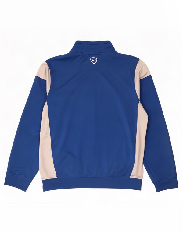 Giacca da tuta da ragazzo Nike Dri Fit Top Jacket 13-14 anni XL Blu Colourblock